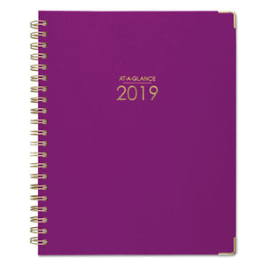 ESAAG609990559 - HARMONY WEEKLY-MONTHLY HARDCOVER PLANNER, 8 1-2 X 11, BERRY, 2019