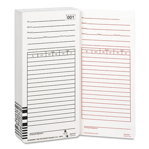 ESACP099111000 - Time Card For Es1000 Electronic Totalizing Payroll Recorder, 100-pack