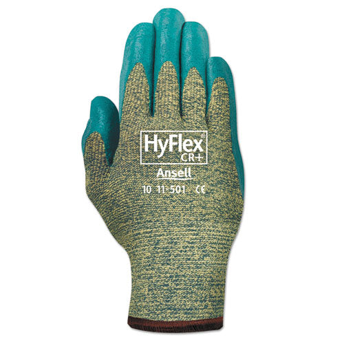 ESANS1150110 - Hyflex Medium-Duty Assembly Gloves, Blue-green, Size 10, 12 Pairs