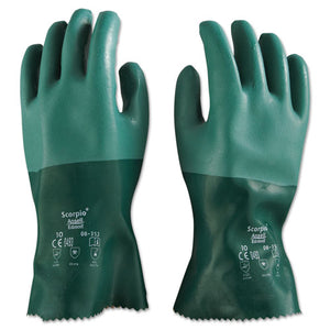 ESANS835210 - Scorpio Neoprene Gloves, Green, Size 10, 12 Pairs