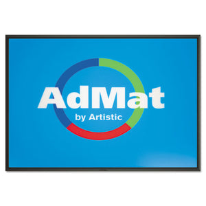 Admat Counter-top Sign Holder And Signature Pad, 13 X 19, Black Base