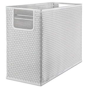 ESAOPART20010WH - Urban Collection Punched Metal Desktop File, 13 X 5 3-4 X 10 3-4, White