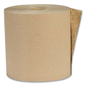 Recycled Hardwound Paper Towels, 1-ply, 1.6 Core, 7.88 X 800 Ft, Kraft, 6 Rolls-carton