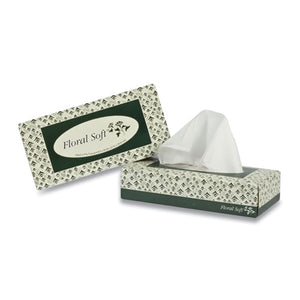 White Facial Tissue, 2 Ply, 8.13 X 8.5, 100 Sheets-box, 30 Boxes-carton