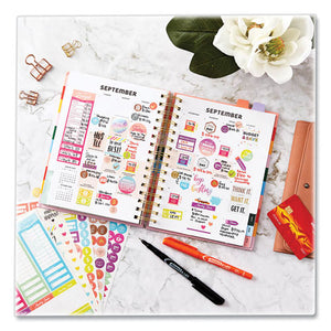 Budgeting Planner Stickers, Budget Theme, Assorted Colors, 1,224-pack