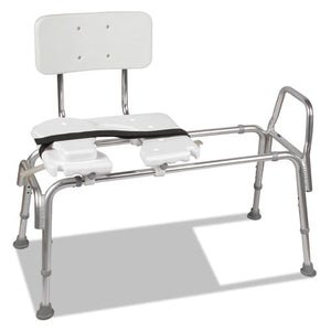 ESBGH52217341900 - Heavy-Duty Sliding Transfer Bench With Cut-Out Seat, 19-23"h, 15 X 19 Seat