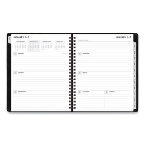 Aligned Weekly-monthly Notes Planner, 8.75 X 7, Black, 2021