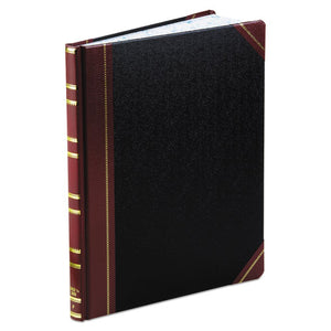 ESBOR1602123F - Record Ruled Book, Black Cover, 300 Pages, 10 1-8 X 12 1-4