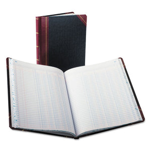 ESBOR211506 - Columnar Accounting Book, Six Column, Black Cover, 150 Pages, 8 1-8 X 10 3-8