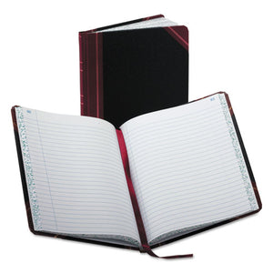 ESBOR38150R - Record-account Book, Record Rule, Black-red, 150 Pages, 9 5-8 X 7 5-8
