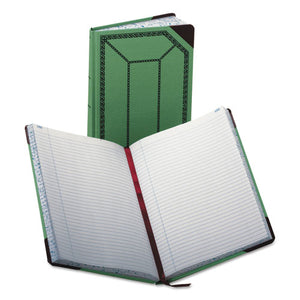 ESBOR6718300R - Record-account Book, Record Rule, Green-red, 300 Pages, 12 1-2 X 7 5-8