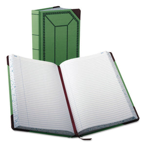 ESBOR6718500R - Record-account Book, Record Rule, Green-red, 500 Pages, 12 1-2 X 7 5-8