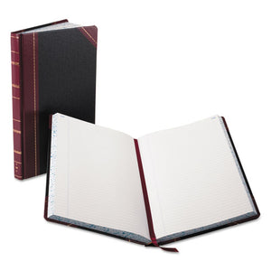 ESBOR9300R - Record-account Book, Black-red Cover, 300 Pages, 14 1-8 X 8 5-8