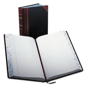 ESBOR9500R - Record-account Book, Record Rule, Black-red, 500 Pages, 14 1-8 X 8 5-8