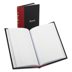 ESBOR96304 - Record-account Book, Black-red Cover, 144 Pages, 5 1-4 X 7 7-8