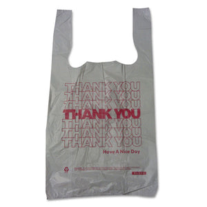 ESBPC10519THYOU - Thank You High-Density Shopping Bags, 10w X 5d X 19h, White, 2000-carton