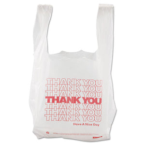 ESBPC8416THYOU - Thank You High-Density Shopping Bags, 8w X 4d X 16h, White