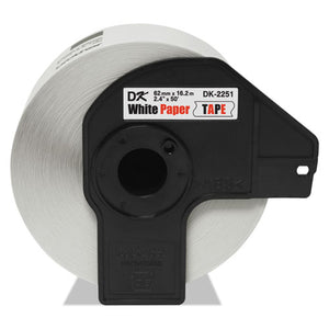 Continuous Paper Label Tape, 2.4" X 50 Ft, Black-white