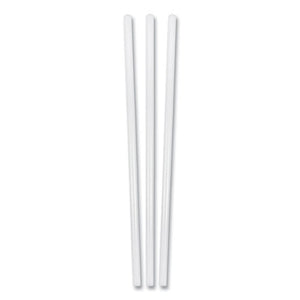 Jumbo Plastic Straw, 7.75", Clear, 500-box, 24 Boxes-carton