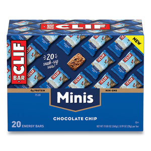 Energy Bar, Mini Chocolate Chip, 0.99 Oz Bar, 20-box
