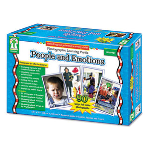 ESCDPD44044 - Photographic Learning Cards Boxed Set, People And Emotions, Grades K-12