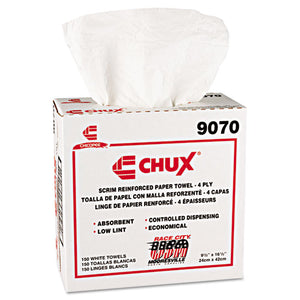 ESCHI9070 - Chux General Purpose Wipers, Drc, 9 1-2 X 16 1-2, White, 900-carton
