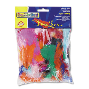 ESCKC4502 - Bright Hues Feather Assortment, Bright Colors, 1 Oz Pack