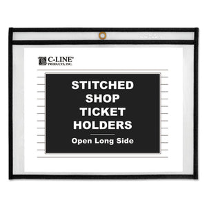 ESCLI49911 - SHOP TICKET HOLDERS, STITCHED, SIDES CLEAR, 50 SHEETS, 11 X 8 1-2, 25-BOX