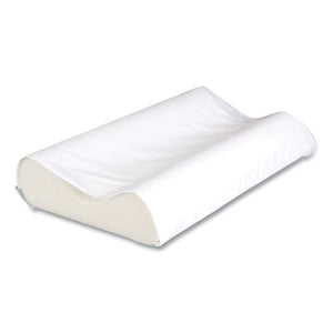 Basic Support Foam Cervical Pillow, Standard, 22 X 4.63 X 14, White