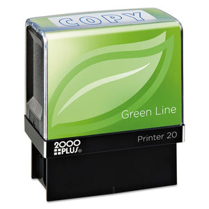ESCOS098367 - Green Line Message Stamp, Copy, 1 1-2 X 9-16, Blue