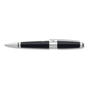 Edge Retractable Gel Pen, Medium 0.7 Mm, Black Ink, Black Barrel