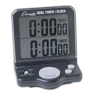 ESCSIDC100 - Dual Timer-clock W-jumbo Display, Lcd, 3 1-2 X 1 X 4 1-2