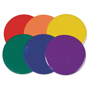 ESCSIMSPSET - Poly Spot Marker Set, 9" Disks, Assorted Colors, 6-set