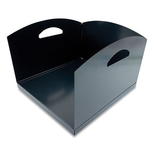 Steel Horizontal File Organizer, 1 Section, Letter Size Files, 12 X 11 X 8, Black