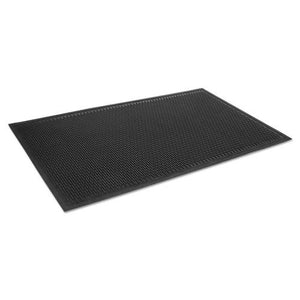 ESCWNTD0310BK - Crown-Tred Indoor-outdoor Scraper Mat, Rubber, 34 X 111, Black