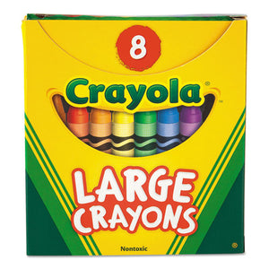 ESCYO520080 - Large Crayons, Tuck Box, 8 Colors-box