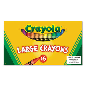 ESCYO520336 - Large Crayons, 16 Colors-box