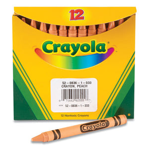 Bulk Crayons, Peach, 12-box