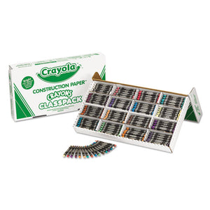Construction Paper Crayons, Wax, 25 Sets Of 16 Colors, 400-box