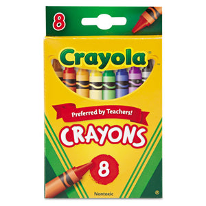 ESCYO523008 - Classic Color Crayons, Peggable Retail Pack, Peggable Retail Pack, 8 Colors
