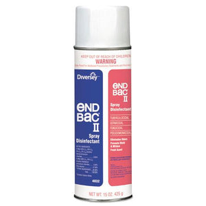 ESDVO04832 - End Bac Ii Spray Disinfectant, Unscented, 15 Oz Aerosol, 12-carton