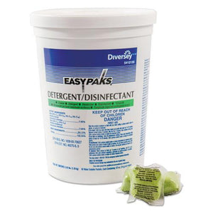 ESDVO5412135 - Detergent-disinfectant, Lemon Scent, .5oz, Packet, 90-tub, 2 Tubs-carton