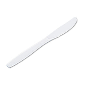 ESDXEKH217 - Plastic Cutlery, Heavyweight Knives, White, 1000-carton