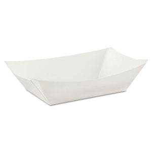 ESDXEKL300W8 - Kant Leek Polycoated Paper Food Tray, 3 Pound, White, 250-pack