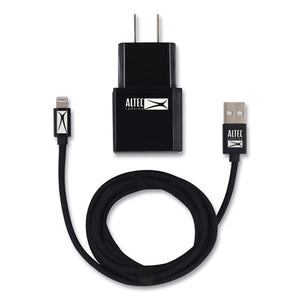 Fabric Lightning Charging Cable, 3 Ft, Black