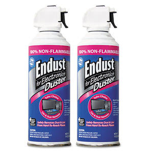 ESEND248050 - Non-Flammable Duster With Bitterant, 10 Oz, 2 Cans-pack