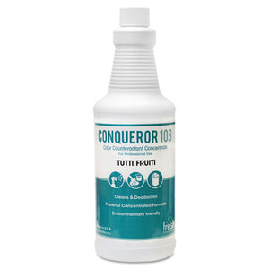 ESFRS1232WBTU - Conqueror 103 Odor Counteractant Concentrate, Tutti-Frutti, 32oz Bottle, 12-ct