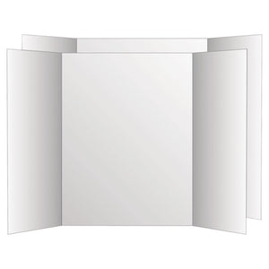 ESGEO26790 - Two Cool Tri-Fold Poster Board, 36 X 48, White-white, 6-carton