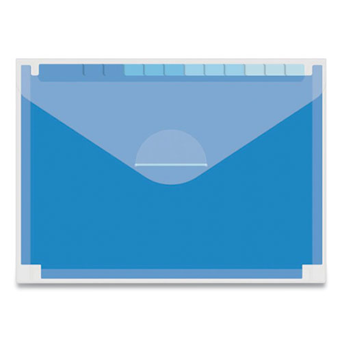 13-pocket Expanding File, 13 Sections, Letter Size, Blue