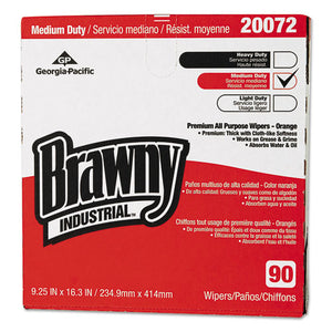 ESGPC20072 - Brawny Industrial Medium Duty Premium Drc Wipers, 9 1-4x16, Orange, 90-bx, 10-ct